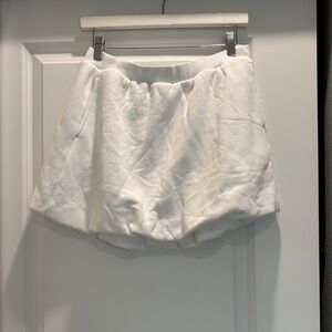 Aerie Cream Bubble Skort